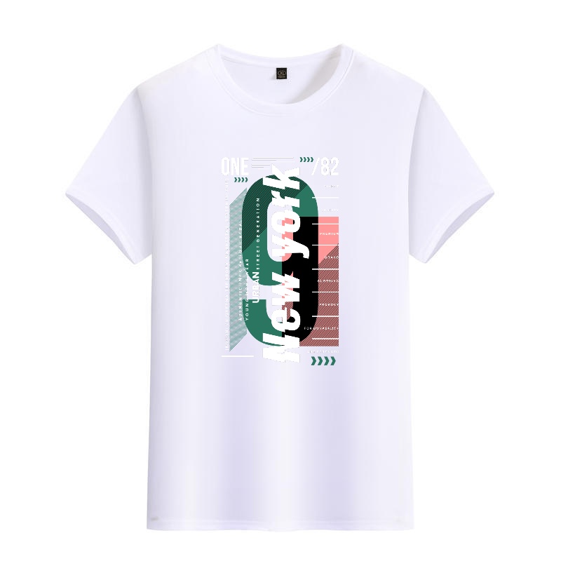 Men's Black Round-Neck Short-S - đánh giá và giá Street Style New York Fashion