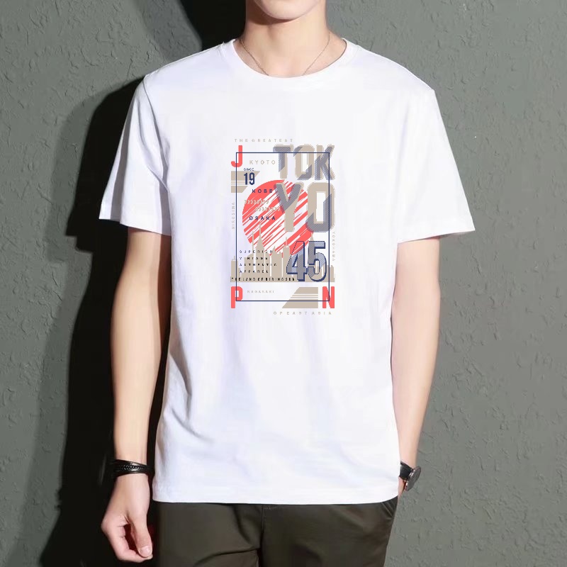 Men's Black Round-Neck Short-S - đánh giá và giá Street Fashion In Tokyo