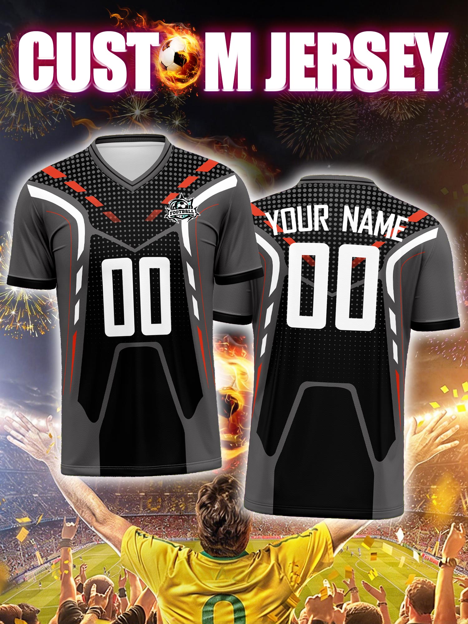 Custom Soccer Jersey With Cust - đánh giá và giá Street Fashion Name