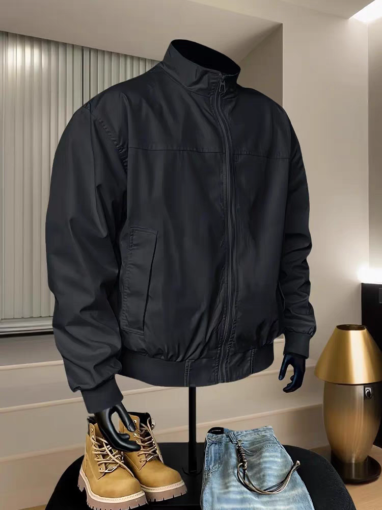 Men Solid Coach Jacket Spring  - đánh giá và giá Coach Jacket Bomber