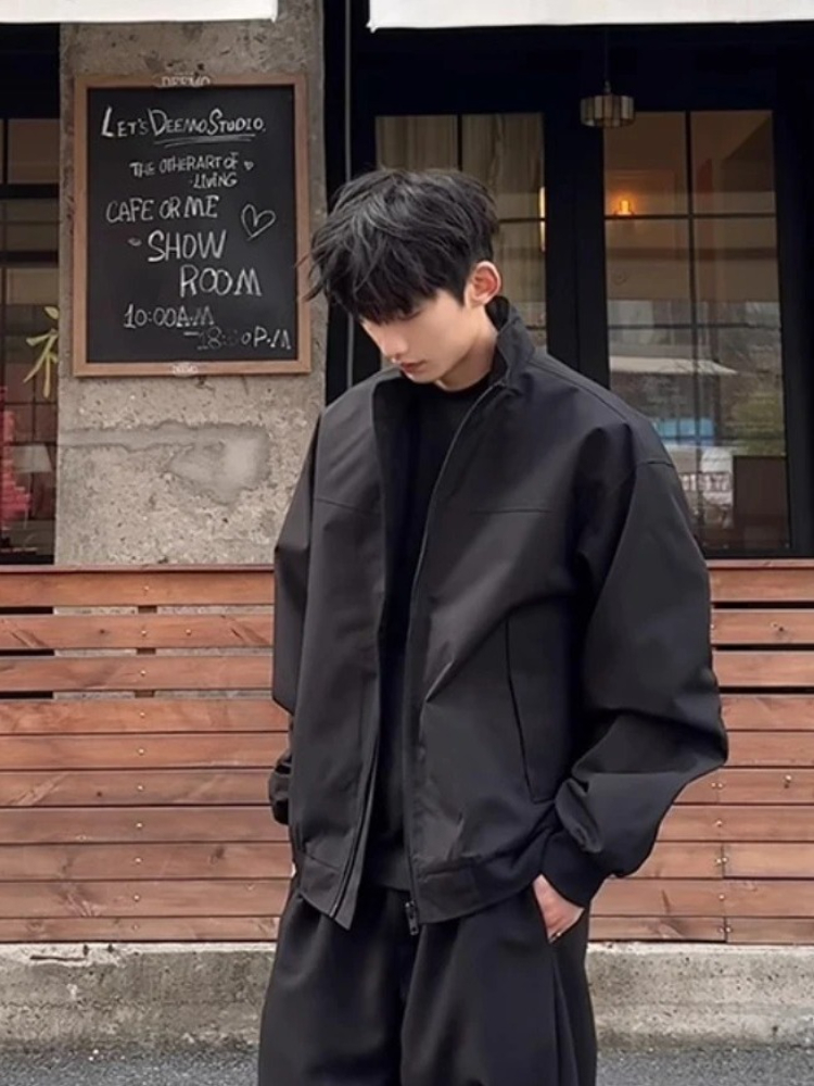Men Solid Coach Jacket Spring  - đánh giá và giá Coach Jacket Bomber