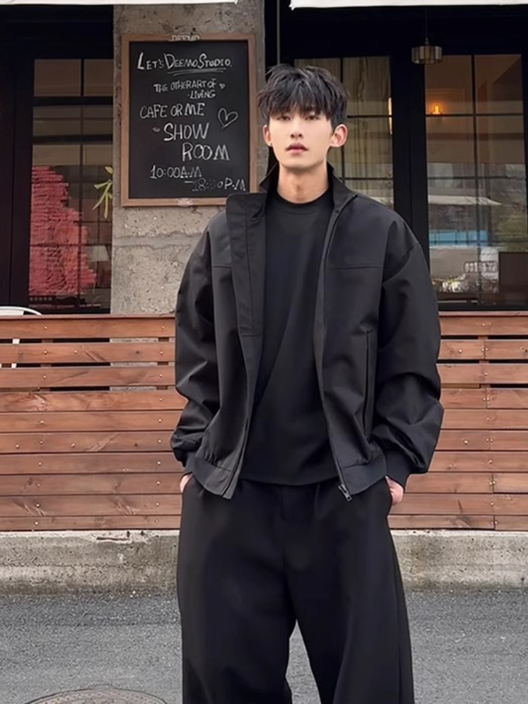Men Solid Coach Jacket Spring  - đánh giá và giá Coach Jacket Bomber