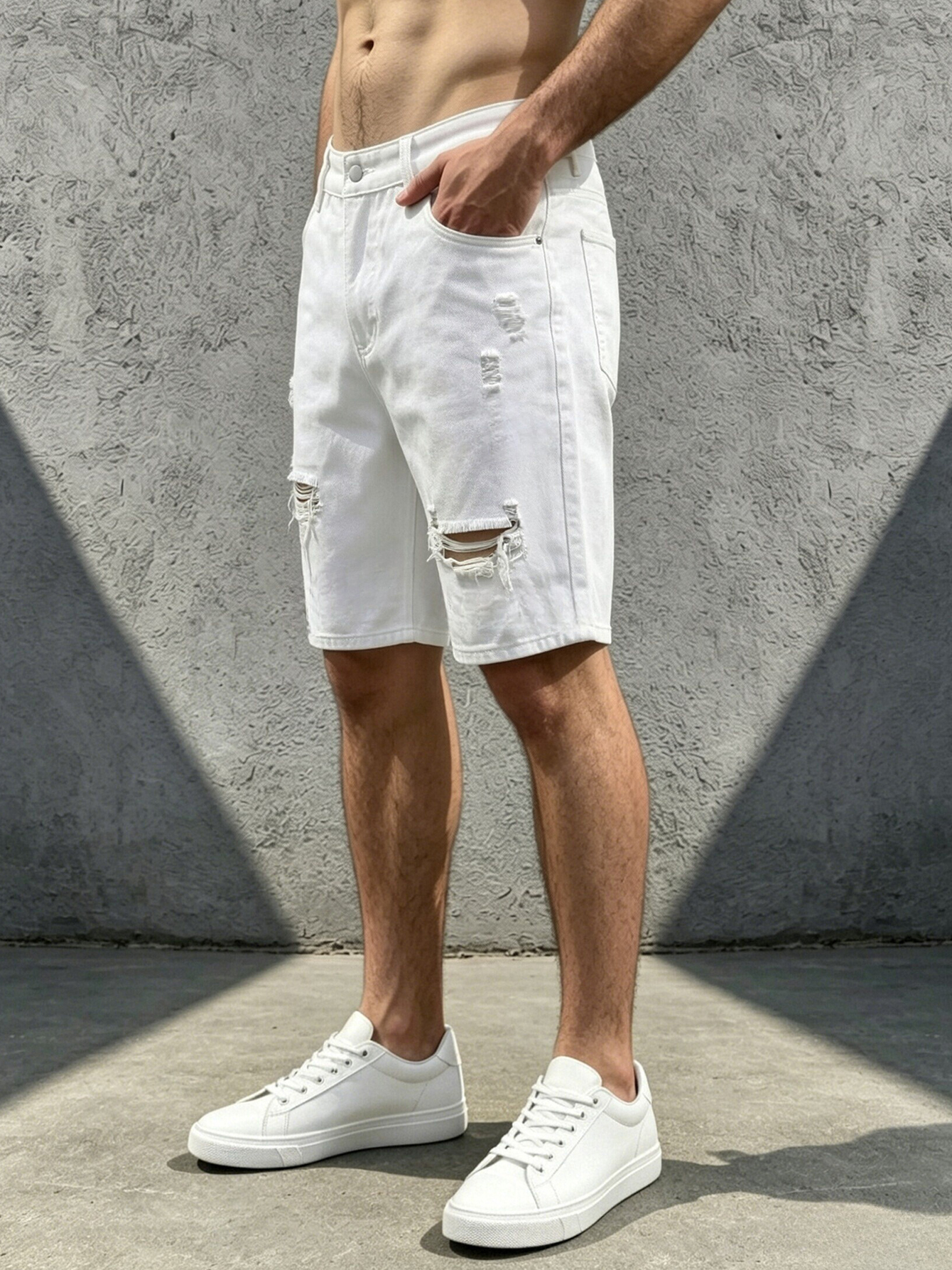 Men Jeans Denim Pants Clothing - đánh giá và giá Distressed Jean Rip