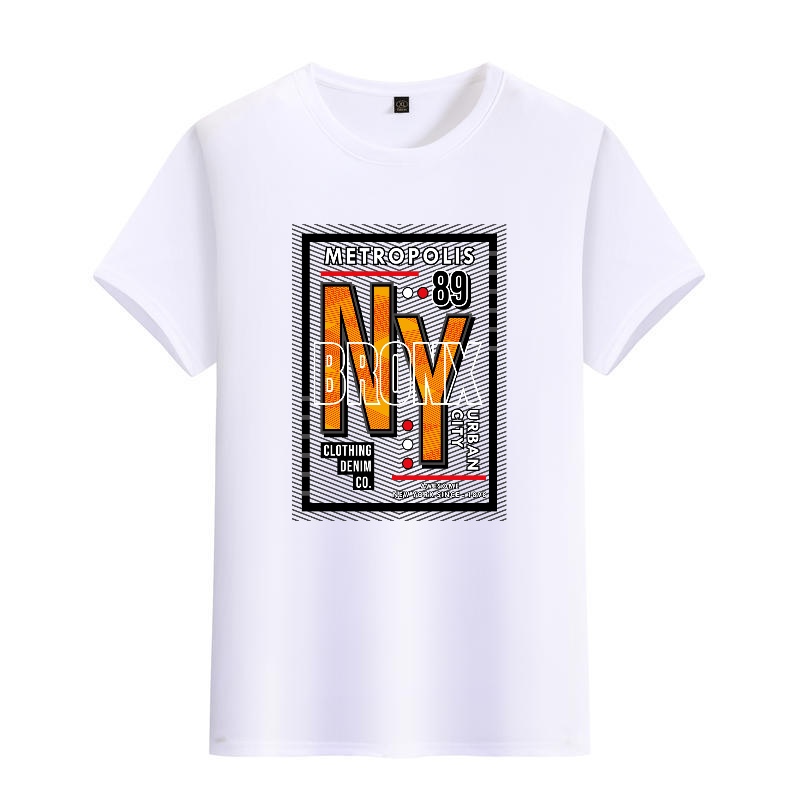 Men's Black Round-Neck Short-S - đánh giá và giá Street Style New York Fashion