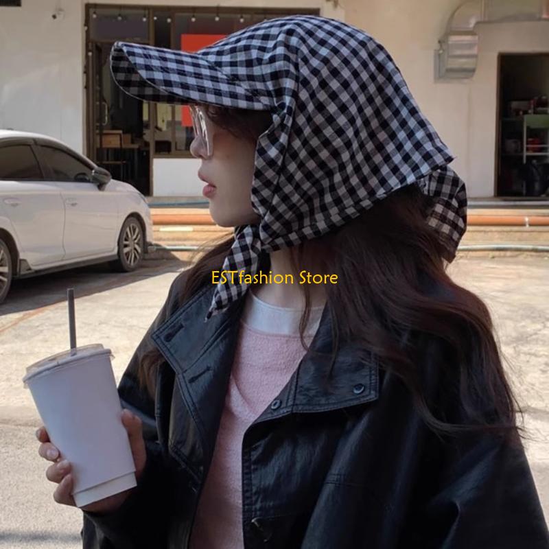 Y5GC Korean Styles Plaids Head - đánh giá và giá Street Fashion Reference