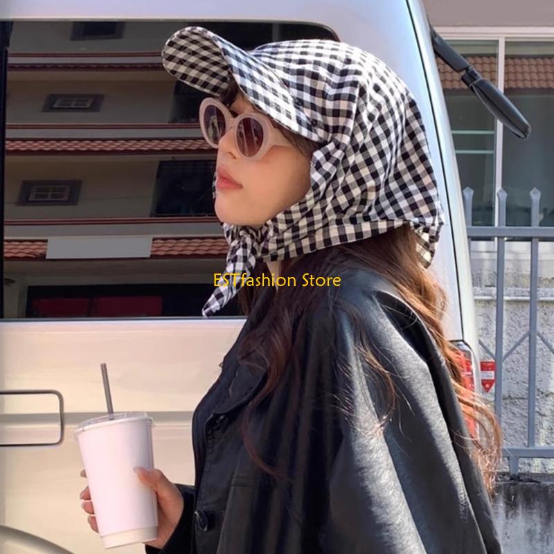 Y5GC Korean Styles Plaids Head - đánh giá và giá Street Fashion Reference