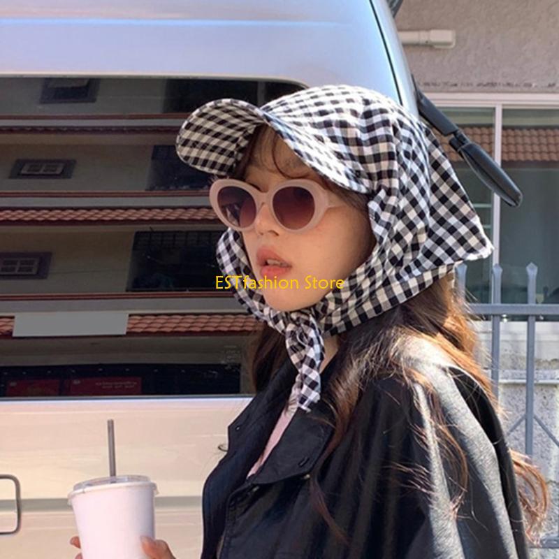 Y5GC Korean Styles Plaids Head - đánh giá và giá Street Fashion Reference