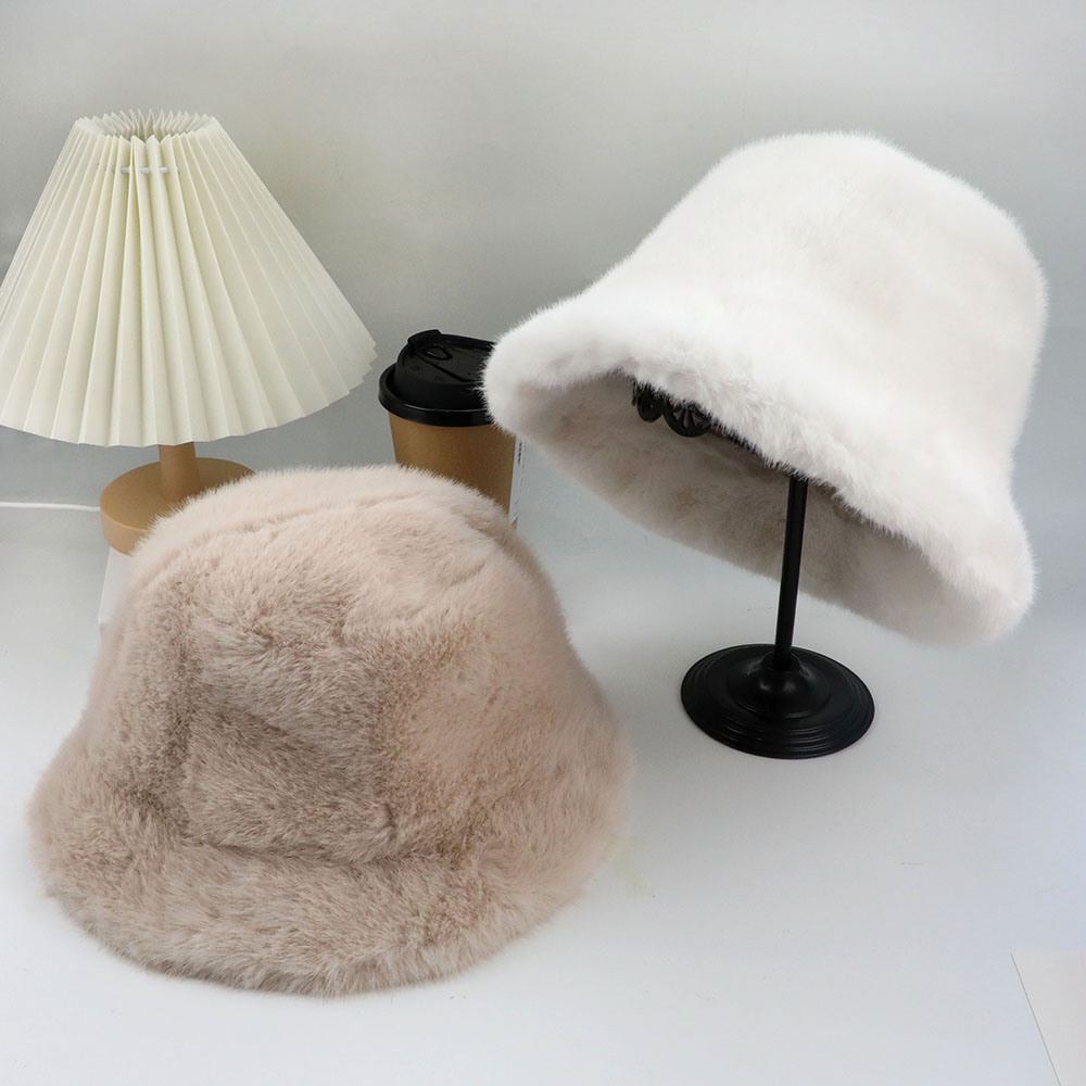 Fluffy Fur Fisherman Hat For W - đánh giá và giá Bucket Hat Embroidered
