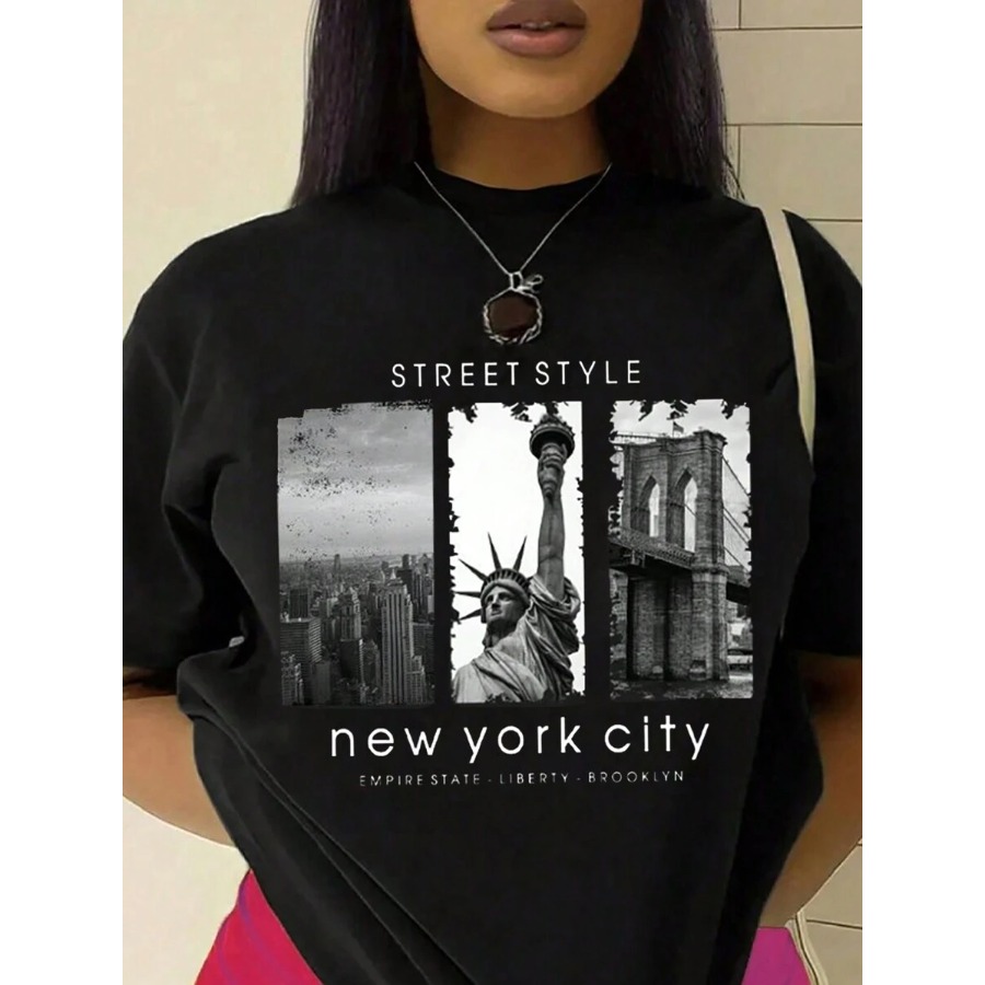 【New style】 Pattern Printed Sh - đánh giá và giá Street Style New York Fashion