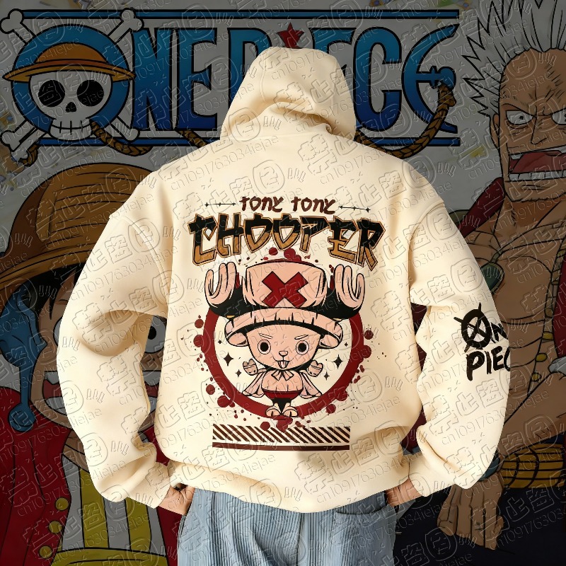One Piece Anime Chopper Pullov - đánh giá và giá Graphic Hoodie Streetwear