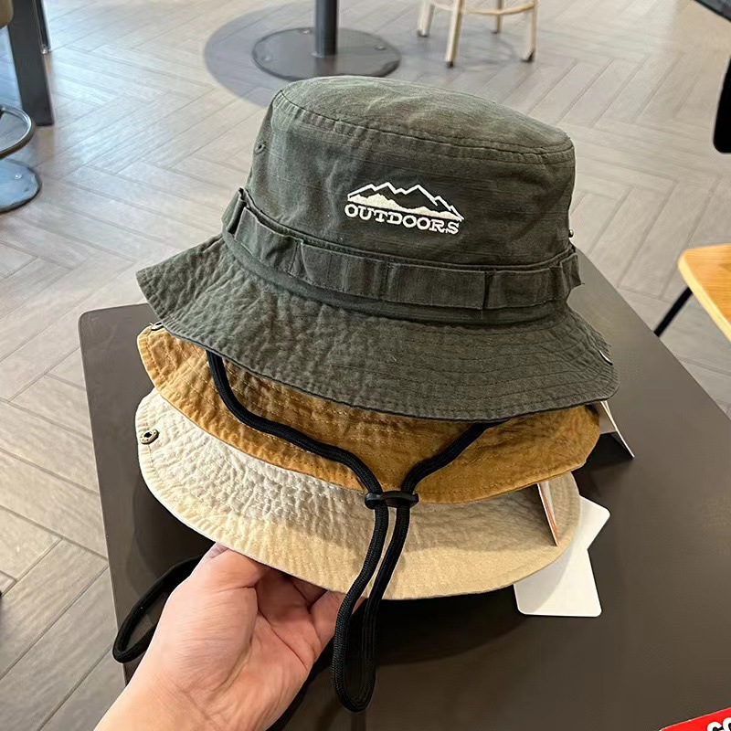 1pc Spring/Summer Retro Sun Ha - đánh giá và giá Bucket Hat Embroidered