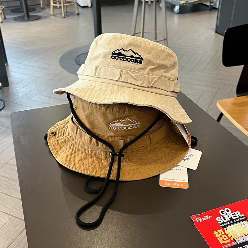 1pc Spring/Summer Retro Sun Ha - đánh giá và giá Bucket Hat Embroidered