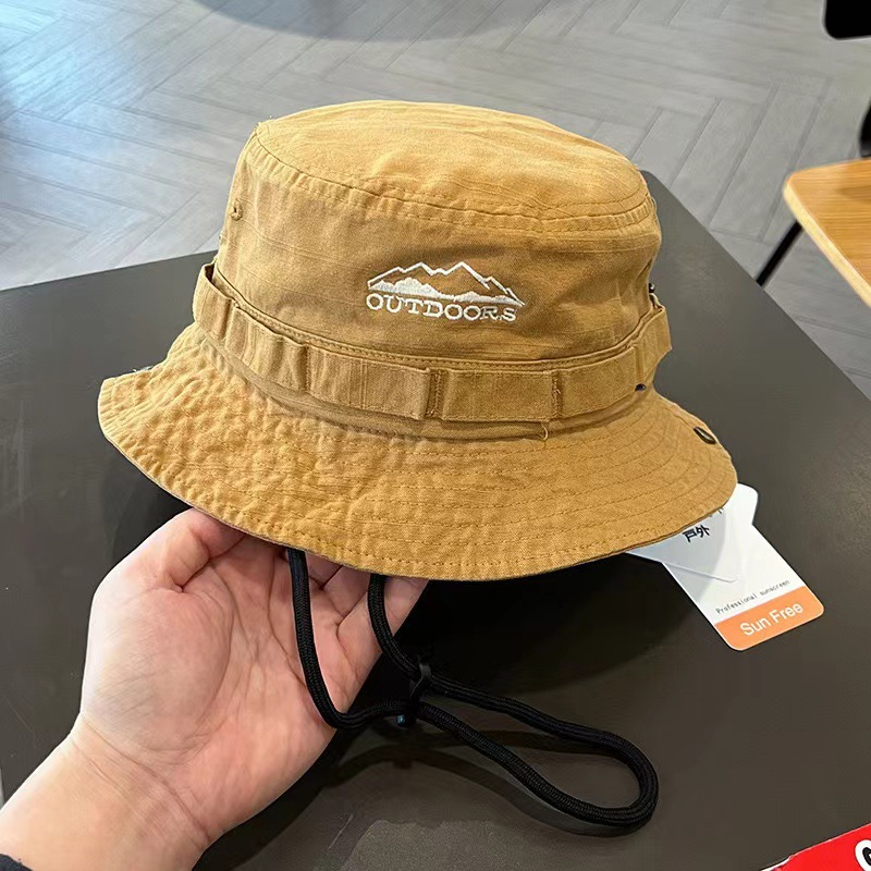 1pc Spring/Summer Retro Sun Ha - đánh giá và giá Bucket Hat Embroidered
