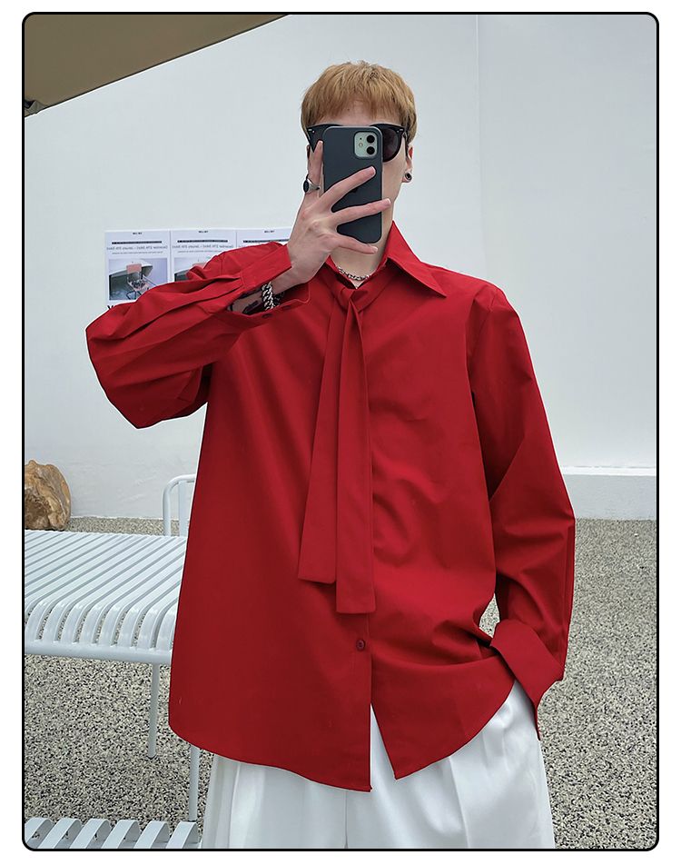 Long Sleeved Shirt Men's Korea - đánh giá và giá Street Fashion Hong Kong