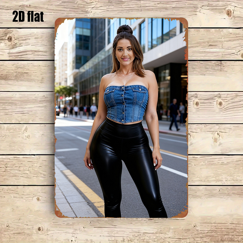HD Metal Wall Art Poster Hot S - đánh giá và giá Street Fashion Pose