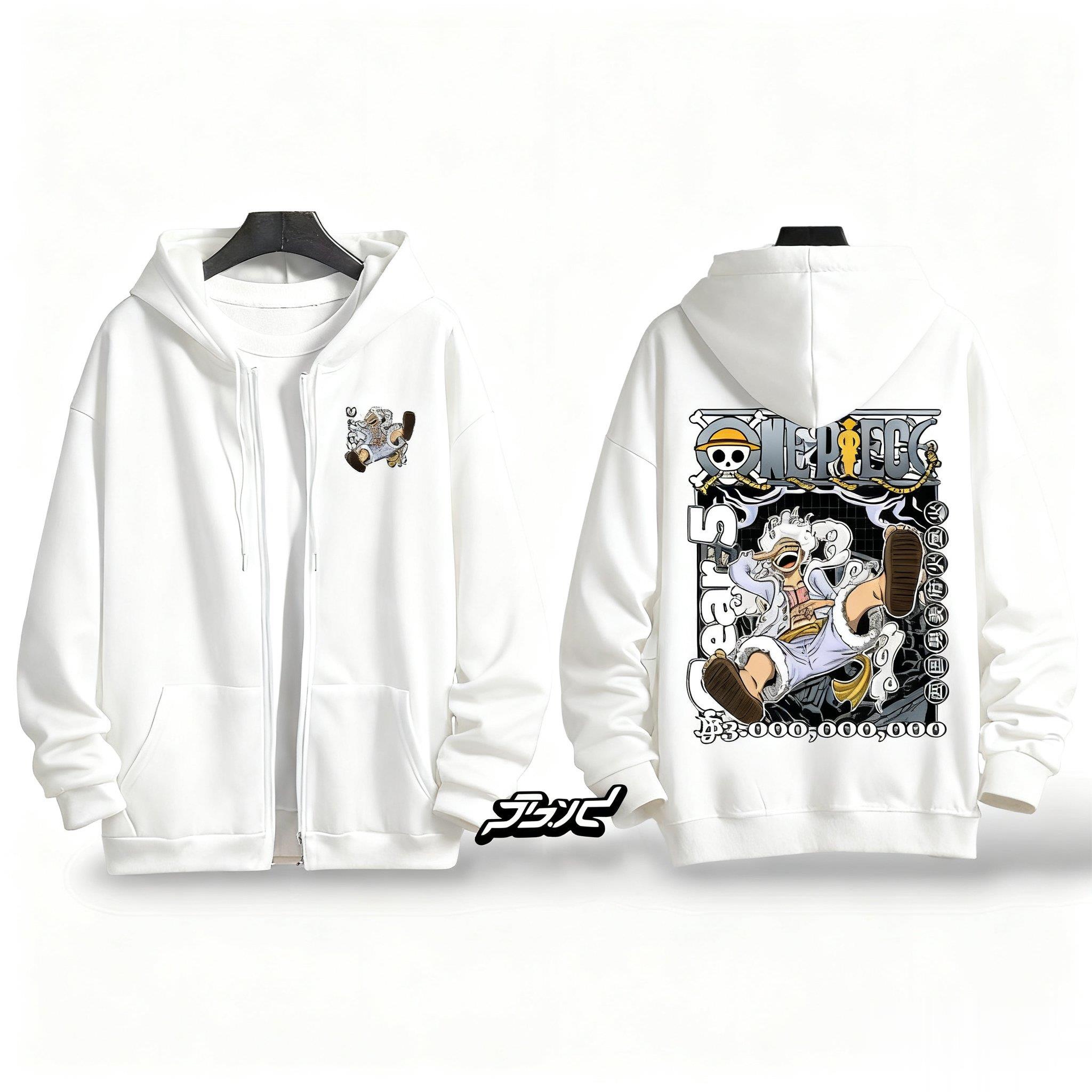 One Piece Gear 5 Luffy Anime H - đánh giá và giá Graphic Hoodie Streetwear