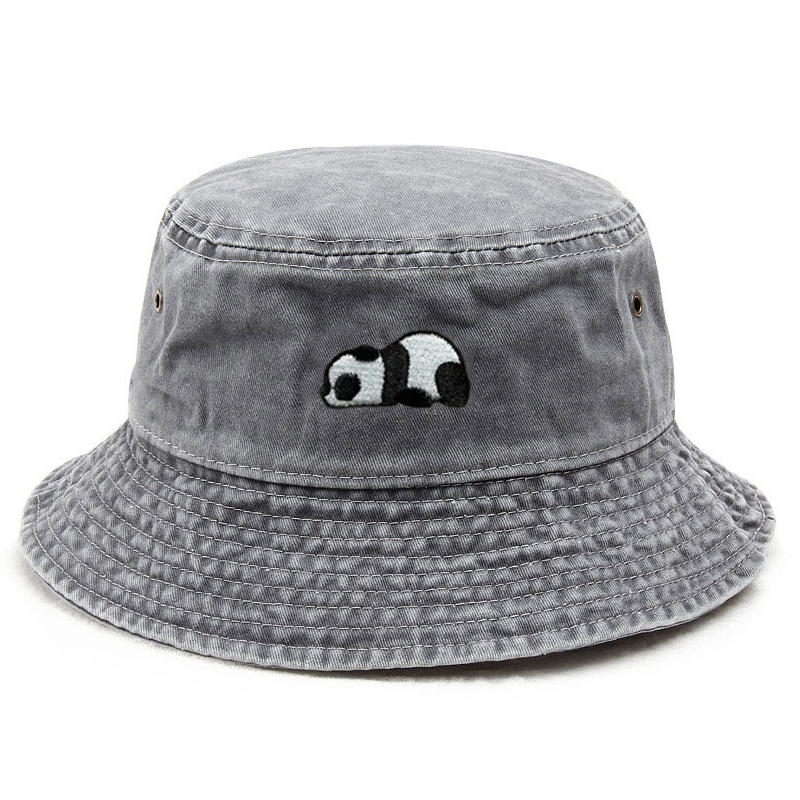 Washed Cotton Bucket Hat for M - đánh giá và giá Bucket Hat Embroidered