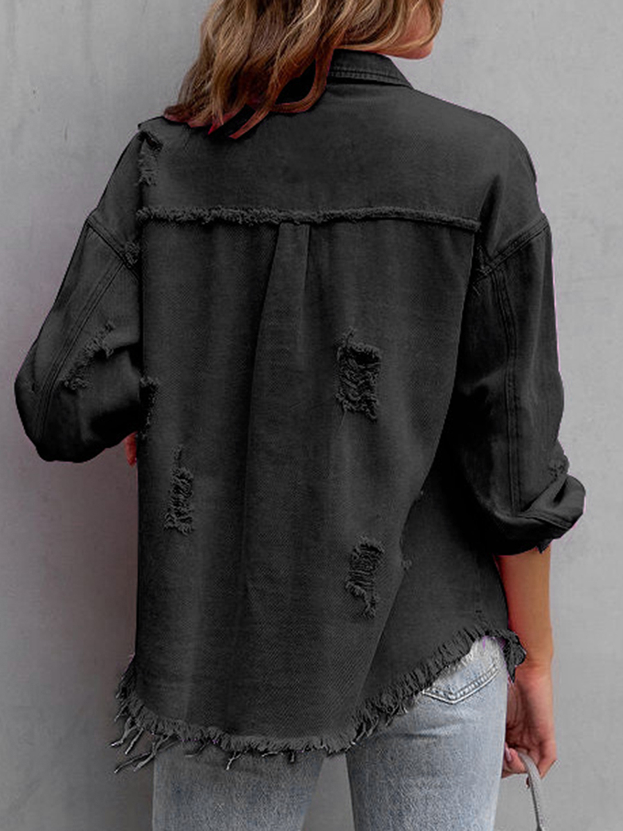 Women's Fashion Casual Ripped  - đánh giá và giá Distressed Jean Rip