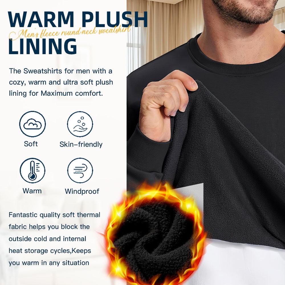 Men's Black Crew Neck Loose Sw - đánh giá và giá Street Style New York Fashion