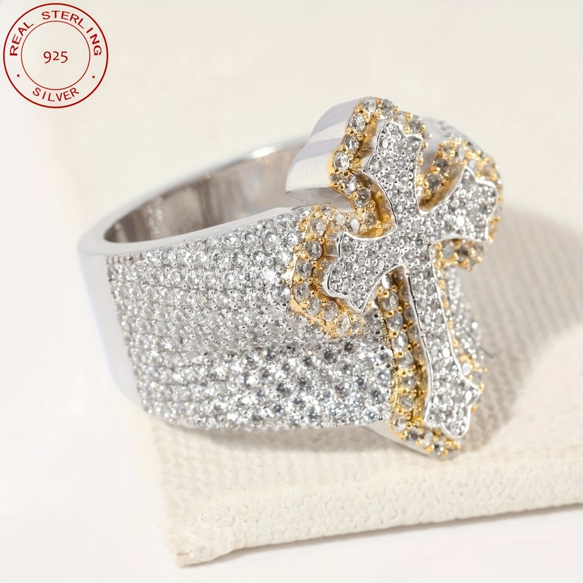 2025 New Arrival Iced Out Cros - đánh giá và giá Street Fashion Rings